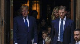 Donald Trump, a jeho deti - dcéra Ivanka Trump a syn Eric Trump