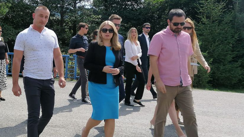 Tibor Varga (vľavo) na stretnutí s prezidentkou...