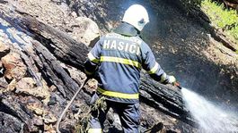 požiar Malá Lodina, hasiči