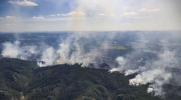Nemecko požiar lesný Sasko národný park