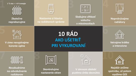 10 rád ako ušetriť pri vykurovaní.