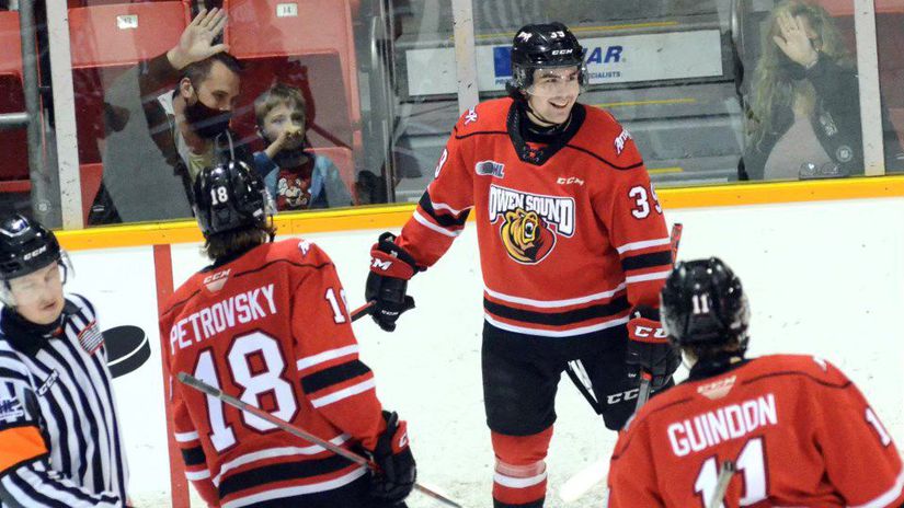 10. Colby Barlow (Kan.), útočník, Owen Sound...