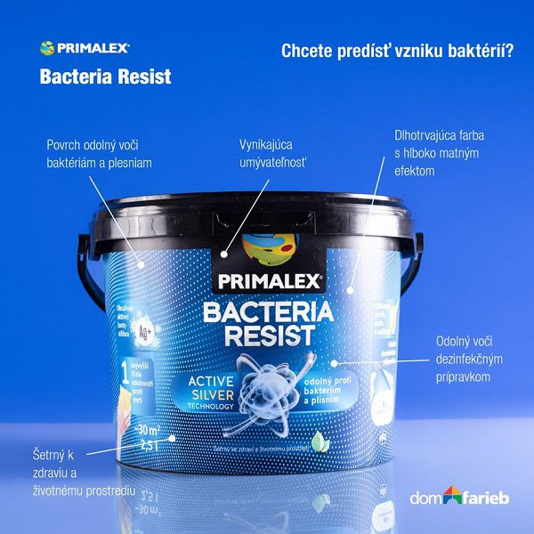 PRIMALEX BACTERIA RESIST je odolný voči...