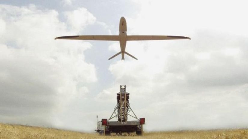 Štart izraelského dronu Skylark I.