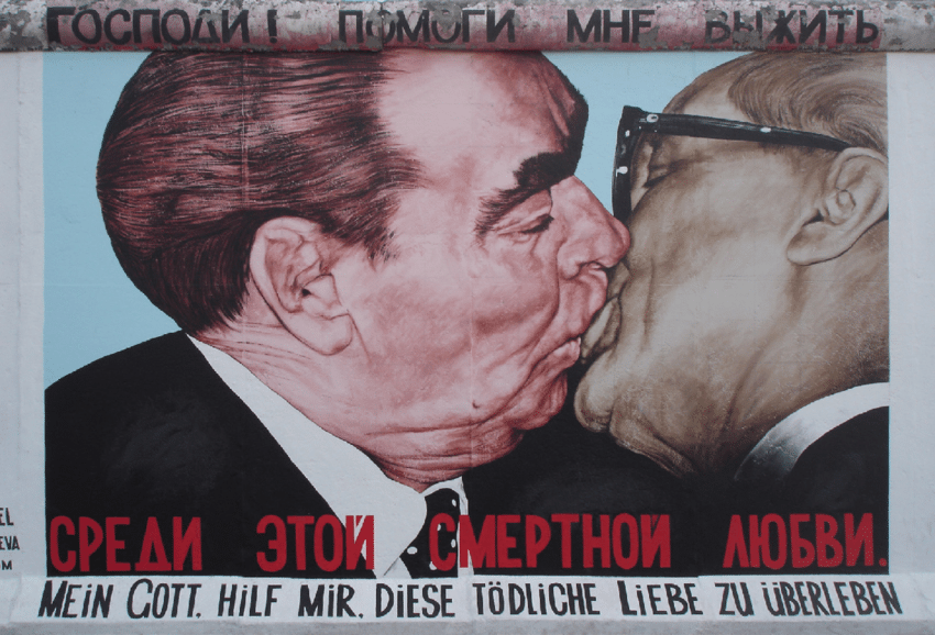 Vrubeľ, graffiti, Berlínsky múr