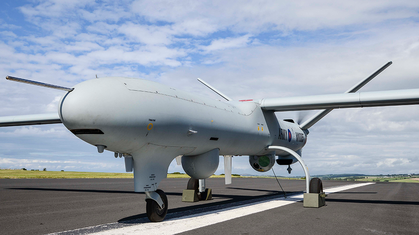 Britské bezpilotné lietadlo Watchkeeper WK 450.