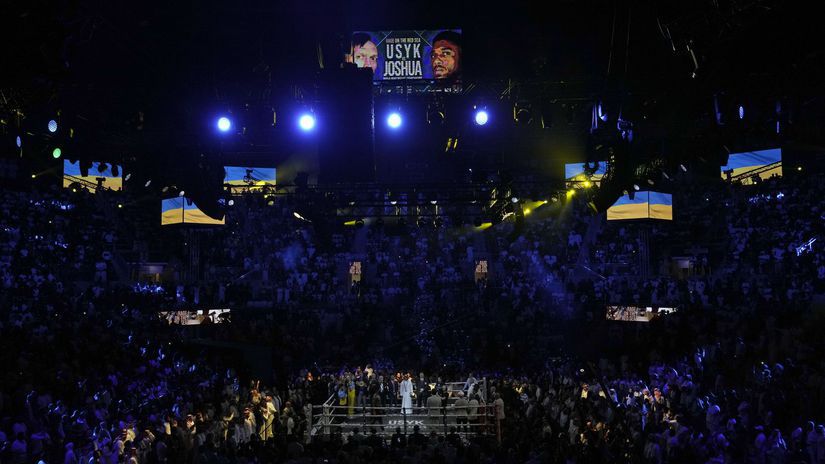 Aréna v Džidde pred súbojom Oleksandra Usyka s...