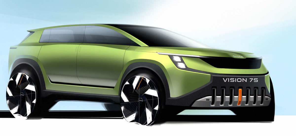 Koncept Škoda Vision 7S by mohol byť...