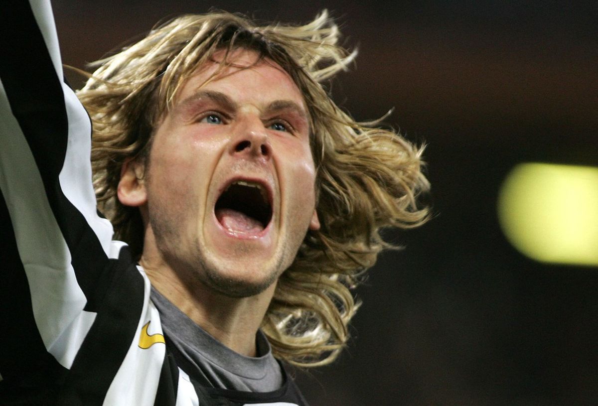 Pavel Nedvěd v drese Juventusu Turín.