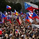 Česko, Praha, protest