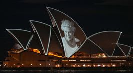 Austrália Británia Sydney kráľovná Alžbeta pamiatka