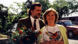 Peter Dvorský  Edita Gruberová  Bratislava  pred koncertom na BHS1997  foto Peter Brenkus