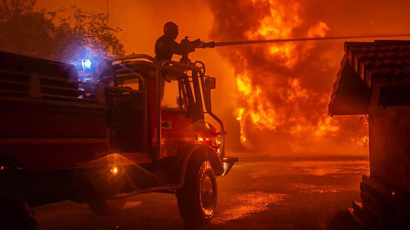 Francúzsko požiare lesné juhozápad škody evakuácie