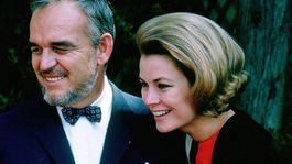 Knieža Rainier a jeho manželka - herečka Grace Kelly