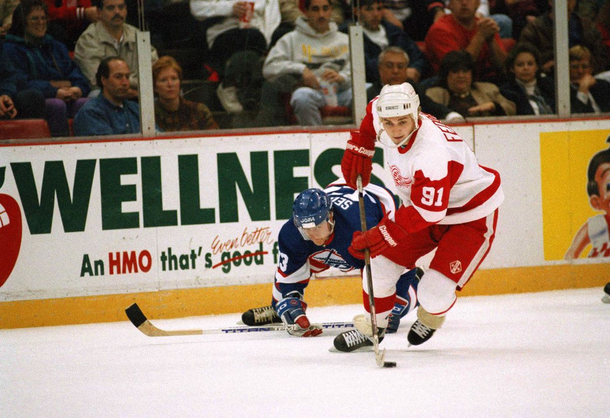 Sergei Fiodorov v drese Detroitu.