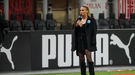 Talianska futbalová redaktorka Diletta Leottová.