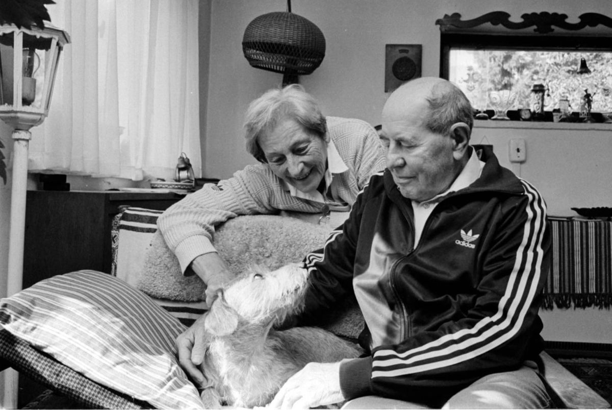 Emil Zátopek s manželkou Danou na archívnej...