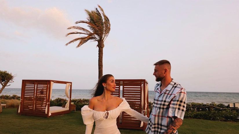 Milan Škriniar a Barbora Hrončeková.