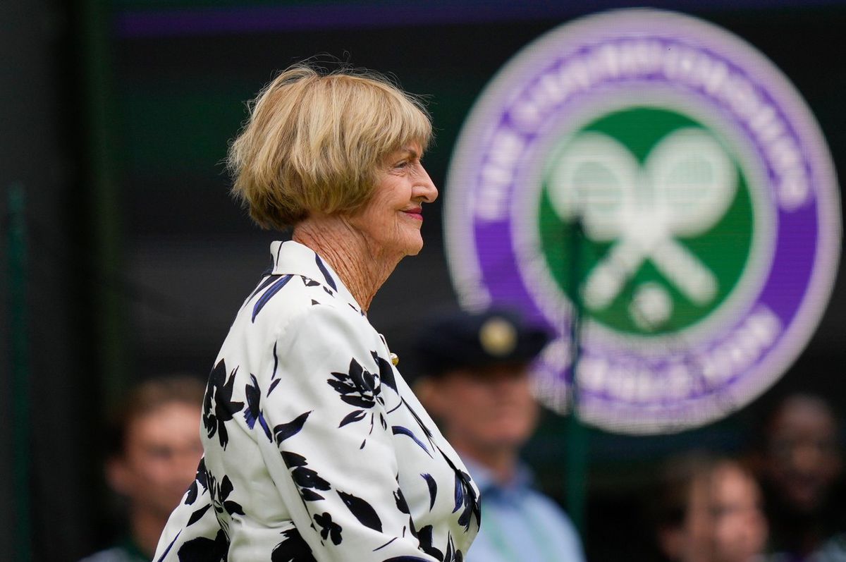 Margaret Courtová na tohtoročnom Wimbledone.