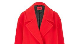 Dámsky červený kabát Hugo Boss