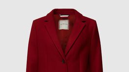 Dámsky červený kabát Tommy Hilfiger
