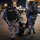 rusko mobilizácia moskva polícia