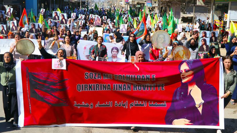 Sýria Irán Amíníová protest