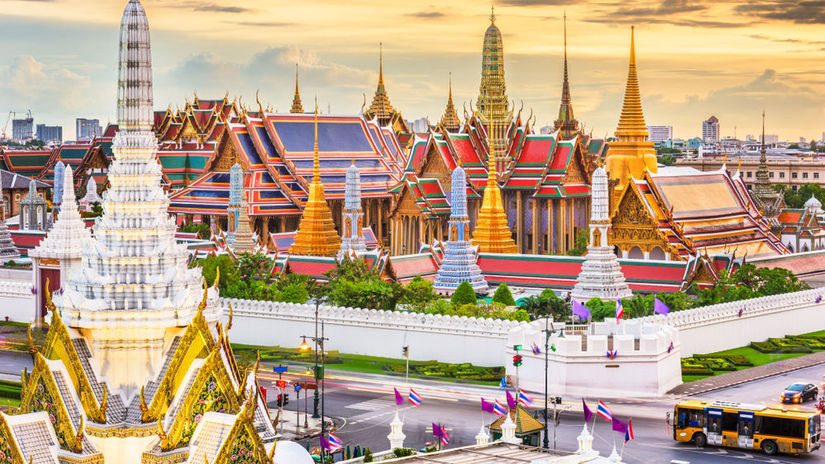 Royal Grand Palace v Bangkoku, Thajsko.