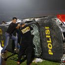 tragédia Indonézia futbal