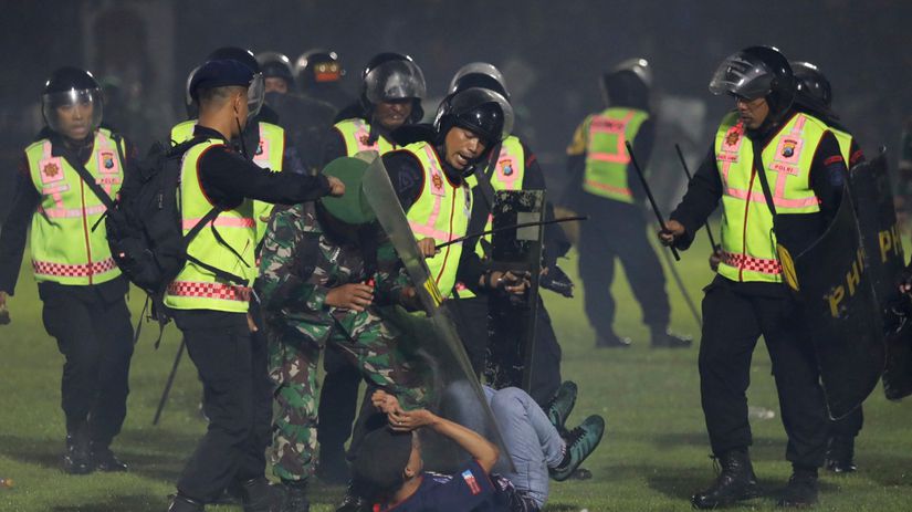 tragédia Indonézia futbal