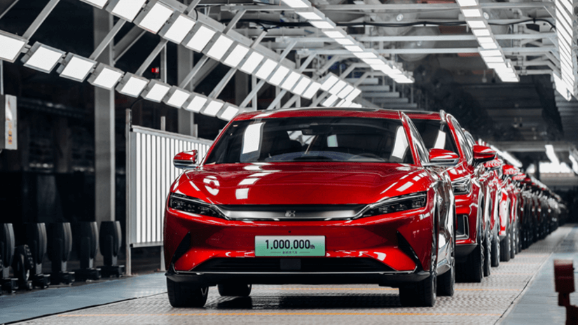 BYD - výroba elektromobilov Číne