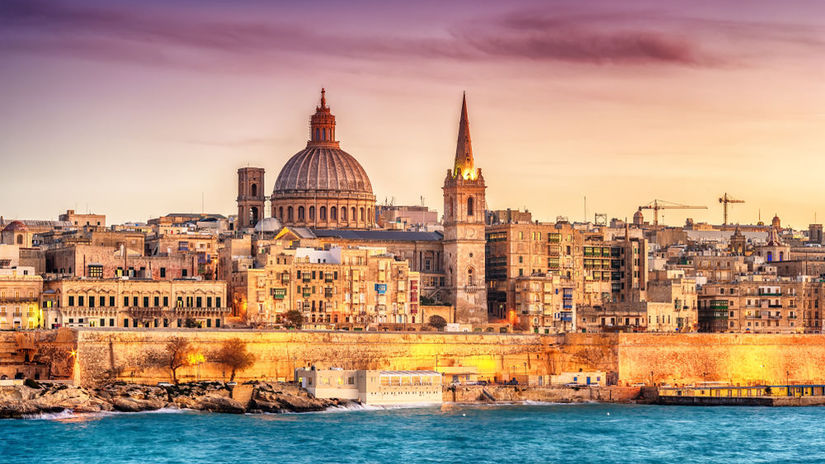 Valletta - hlavné mesto Malty.