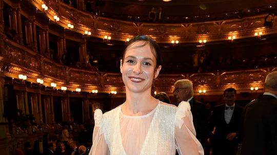 Veronika Khek Kubařová na cenách THÁLIE 2022 v...