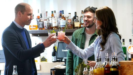 Princ William a princezná Kate počas  návštevy...