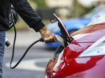 electric car - charging
