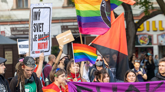 Demonštrácia na podporu LGBTI komunity v...