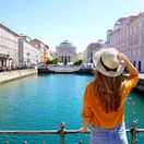 Trieste, Terst, Taliansko, cestovanie, turistka, dovolenka