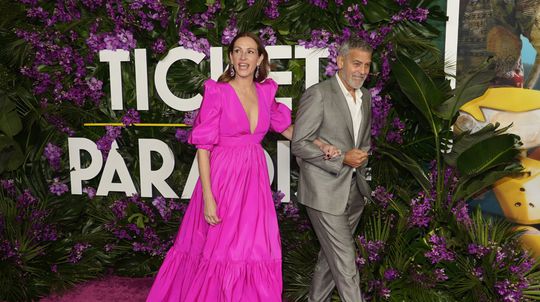 Herečka Julia Roberts a jej kolega George...