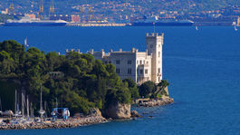 zámok Miramare, Trieste, Terst, Taliansko, more,