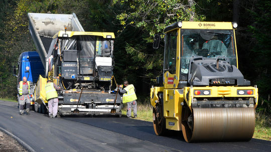Úhorná. most, oprava cesty