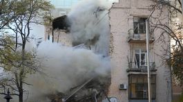 Ukrajina Kyjev sirény výbuchy uarus