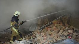 Ukrajina Kyjev sirény výbuchy uarus