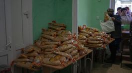 Prídely chleba na Ukrajine