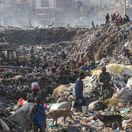 skládka, Dandora, Keňa, Afrika, odpad, textil, oblečenie
