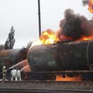 Rusko, Ukrajina, vojenský konflikt, požiar v meste Šachtarsk