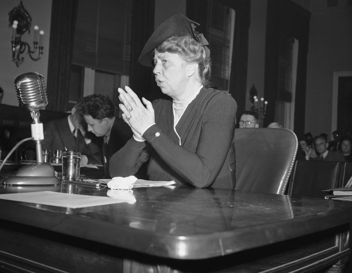 Eleanor Rooseveltová hovorí v kongrese USA o...