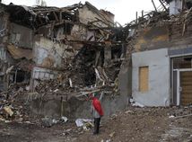 Ukrajina Rusko vojna Doneck Slavjansk ruiny