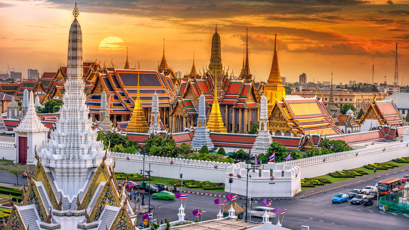 The Royal Grand Palace v thajskom hlavnom meste...