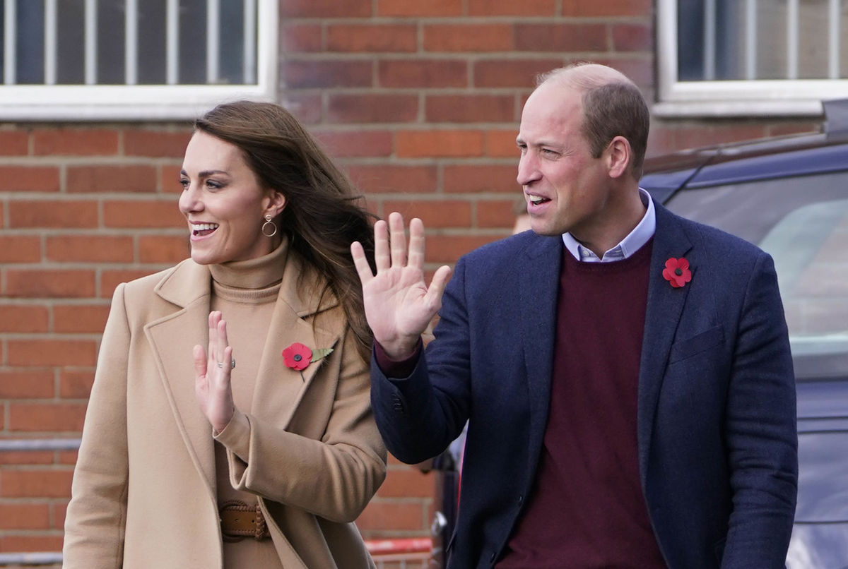 Princ William a jeho manželka Kate, princezná z...