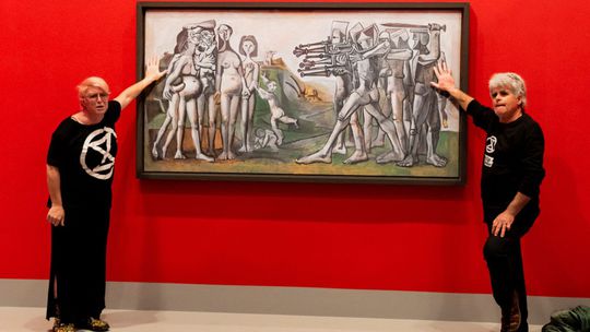 Picassov kontroverzný obraz Masaker v Kórei -...